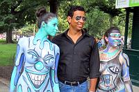  Body-painting exhibition by Andy Golub at Columbus Circle