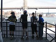  Leo explains 'BMW' - Brooklyn Bridge, Manhattan Bridge and Williamsburg Bridge.