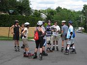  Pete, today's skate leader, is explaining the upcoming hills