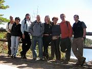  Paula, Maki, Leo, Jason, Georgiana, Surelys, Bogdan and Paul in front of Lake Minnewaska