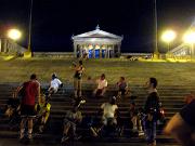  Friday Night Lights Skate ended at the Art Musium.  Led by Doug, 14 miles.