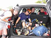  John gave some skaters a ride!