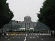 Skate ends at Jingu Gaien.  Rain...